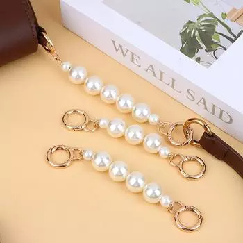 Сумка-удлинитель с цепочкой через плечо, кошелек с жемчужной цепочкой и ремешком, сумка с подвесной пряжкой своими руками 14.5CM