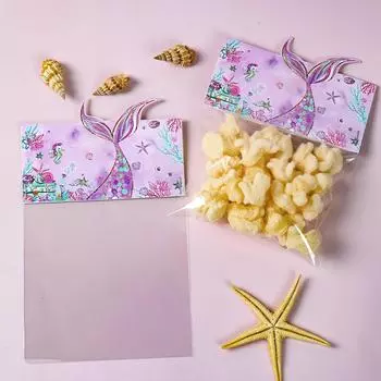 Сумка-угощение для русалки, верхушка для конфет, русалочьи сумки своими руками, вечеринка в стиле русалки, украшения для дня рождения, 2024, детские подарочные пакеты as shown