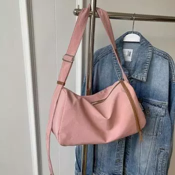 Сумка унисекс большой емкости на плечо сверхлегкая универсальная сумка через плечо для отдыха большая вместимость новая практичная