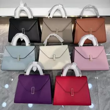 Сумка Valais Valextra Iside Mini через плечо и через почтальонку - воловья кожа с рисунком в виде пальмы (Вдохновлено Лю Ифэем)