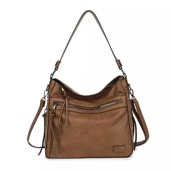 Сумка Весна и Лето 2024 Новая Женская Сумка Модный Тренд Сумка-тоут на Молнии Сумка Через Плечо на Одно Плечо чёрный