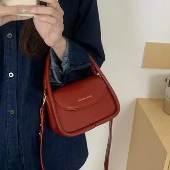 Сумка Весна и Лето Модная Сумка-седло Нишевый Дизайн Все Сумка на одно плечо через плечо красный