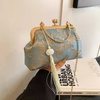 Сумка в китайском стиле Niche Design, женская сумка, новый стиль, высококачественная текстура, универсальная цепочка, сумка через плечо