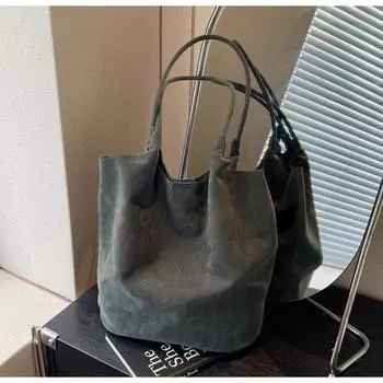 Сумка в стиле ретро из матового стекла, женская, вместительная, на осень и зиму, универсальная, повседневная, сумка через плечо, сумка-тоут для поездок на работу чёрный