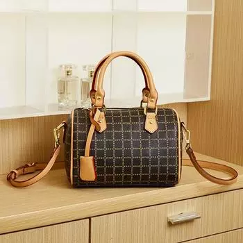 Сумка в стиле ретро с цветным принтом, женская сумка Boston, сумка для мобильного телефона, сумка-подушка на одно плечо