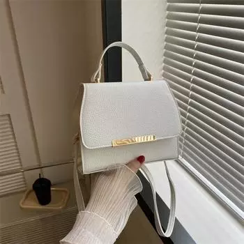 Сумка в стиле ретро, сумка в иностранном стиле, женская сумка 2024 года, новая универсальная сумка-мессенджер, осенняя текстура, переносная маленькая квадратная сумка розы красного