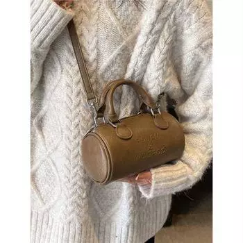 Сумка в стиле ретро, женская, 2024 года, новая модная, универсальная, портативная, сумка-мессенджер Boston высокого класса коричневый