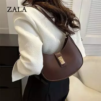 Сумка в стиле ретро, женская, новая, высококачественная, портативная, подмышечная сумка, универсальная, модная, сумка через плечо чёрный