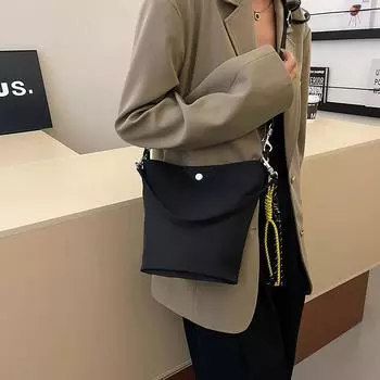 Сумка-ведро Commuter premium sense, женская, 2024 года, простая, нейлоновая, сумка через плечо, универсальная сумка-мессенджер