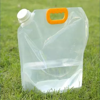 Сумка-ведро для воды Экологическая сумка-контейнер для воды PE Пищевые материалы Уникальный PE многоразовый водоподъемный носитель 5L