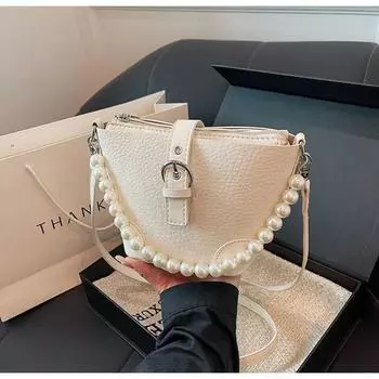 Сумка-ведро для воды, новая летняя сумка через плечо, модная и модная сумка с бисером в корейском стиле, сумочка, элитная женская сумка