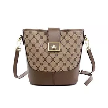 Сумка-ведро для воды. Новая модная женская сумка через плечо большой вместимости. Простая и универсальная сумка-ведро для воды. Женская сумка с принтом, которую можно носить на плече.