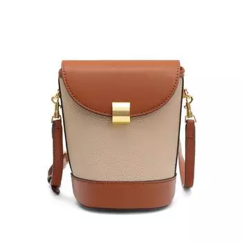 Сумка-ведро для женщин, простая, большая вместимость, нишевая, модная, лоскутная сумка на одно плечо, высококачественная сумка для поездок на работу, нишевая женская сумка через плечо