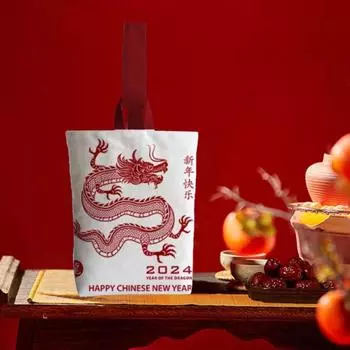 Сумка-ведро из холста с изображением животных, сумка для мамы, мультяшная сумка, модная сумка-тоут с драконом для женщин/девочек F