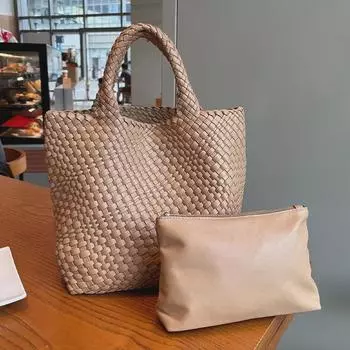 Сумка-ведро из мягкой кожи Maillard осень-зима - легкая, вместительная, в стиле «мать и дитя» чёрный