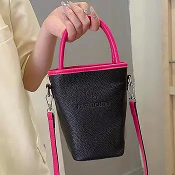 Сумка-ведро из натуральной кожи для женщин, кожаная сумка через плечо, женские сумки-мессенджеры, высококачественная женская сумка