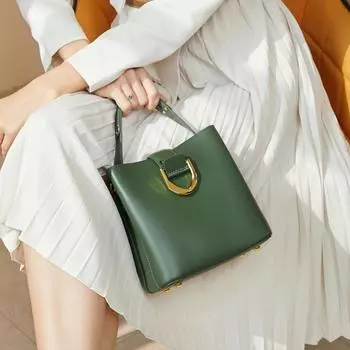 Сумка-ведро из натуральной кожи, кожаные сумки с верхней ручкой, большая вместимость, сумка через плечо, новая мода