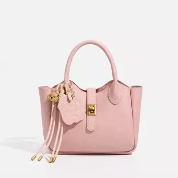 Сумка-ведро Lychee Grain, женская, весенняя лимитированная, сладкая и симпатичная, высококачественная сумка через плечо Sense