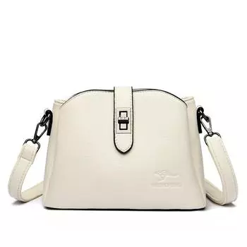 Сумка-ведро Модная женская сумка через плечо на одно плечо Новая высококачественная многослойная женская сумка большой вместимости