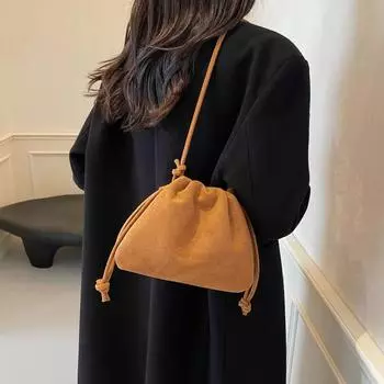 Сумка-ведро на шнурке Сумка через плечо для женщин Универсальные дизайнерские сумки Женская сумка через плечо Кошелек и сумки one size розовый