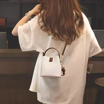 Сумка-ведро Осень и зима Новая женская сумка Сумка через плечо Сумка Сумка из натуральной кожи Высококачественная сумка подмышкой