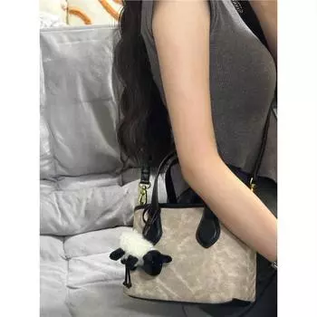 Сумка-ведро Premium Sense для женщин 2024 года, весна-лето, новая модная универсальная переносная сумка через плечо, сумка-мессенджер, модная сумка-тоут абрикосовый света