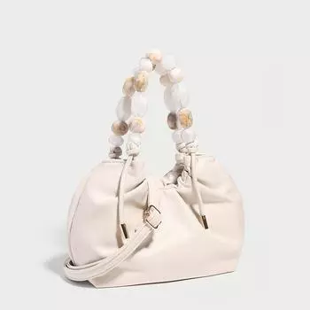 Сумка-ведро с цепочкой, женская, весна/лето, для поездок на работу, плиссированная, подмышечная сумка, через плечо, модная сумка Cloud