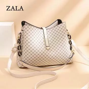 Сумка-ведро с принтом, женская сумка на плечо из искусственной кожи, модные бренды, сумка через плечо, дизайнерская сумка-портфель с клапаном, дизайнерские сумки 26x12x19cm коричневый