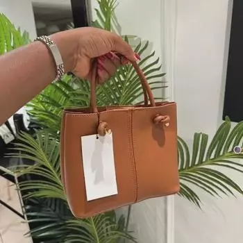 «Сумка-ведро в стиле ретро с завязанными ручками — вместительная сумка-мессенджер через плечо» темно-зеленого