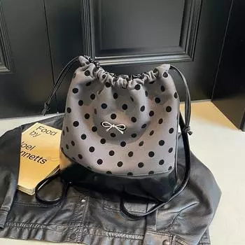 Сумка-ведро женская большая вместительная сумка для отдыха, модный нишевый дизайн, многофункциональная сумка через плечо, трендовый рюкзак для путешествий