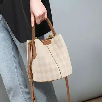 Сумка-ведро женская новая осенне-зимняя сумка через плечо из натуральной кожи сумка через плечо женская сумка для поездок на работу