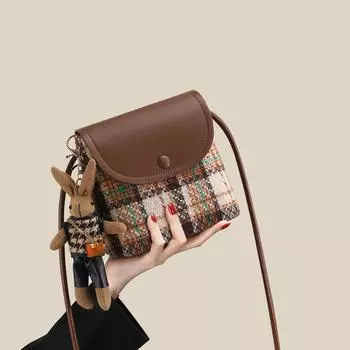 Сумка-ведро женская, новая осенне-зимняя женская сумка, сумка для мобильного телефона, высококачественная маленькая сумка, сумка через плечо на одно плечо