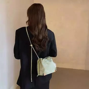 Сумка-ведро Женская сумка через плечо Niche Designer Ins Сумка через плечо Сумка-цепочка