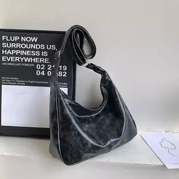 Сумка вместительная ретро-поездка женская зимняя новинка 2024 года простая модная сумка через плечо простая сумка-мессенджер