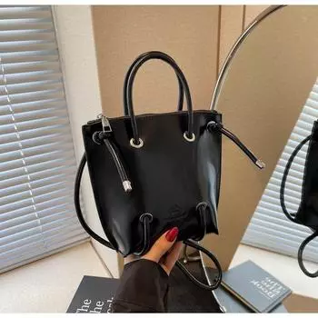 Сумка высокой ценности женская новая модная сумка с высоким чувством стиля универсальная большая вместимость на плечо сумка-мессенджер чёрный