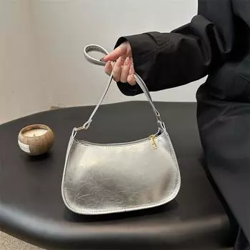 Сумка высокой стоимости, женская сумка-багет, сумка-ретро через плечо, женская сумка через плечо в иностранном стиле. красный