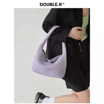 Сумка Xiao Rui Pretty Bag Ручной работы Фантазийная сумка для ланча Purple Taro lilac-small amount of In Stock