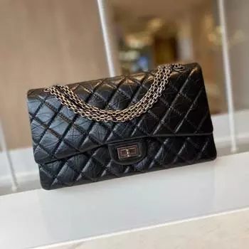 Сумка Xiaoxiangfeng, новая модная кожаная сумка через плечо, женская сумка с высокой текстурой, универсальная сумка через плечо, сетчатая сумка-цепочка 20x6.5x12cm чёрный/золотой