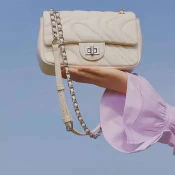 Сумка Xiaoxiangfeng вышитая нитью сумка женская весна и лето фактурная цепочка сумка одно плечо подмышечная сумка женская сумка цельная