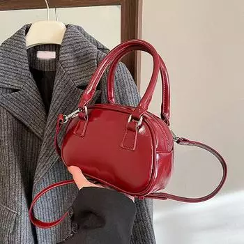 Сумка Yogodlns Underarm Bag Универсальная повседневная сумка через плечо для женщин и девочек Высококачественная красная маленькая сумочка и сумочка 21x9x13cm чёрный