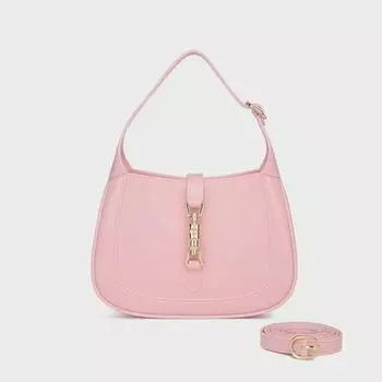 Сумка-желе Bohao PVC Barbie Crescent: Модная, универсальная, устойчивая к грязи, легко моющаяся сумка через плечо для женщин. 190*40*140mm светло-синий