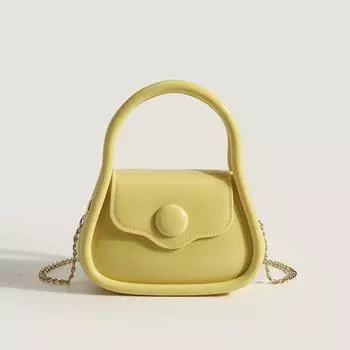 Сумка-желе Сумка через плечо Женская маленькая сумка Женская сумка через плечо Маленькая квадратная сумка Сумка-тоут Мини жёлтый