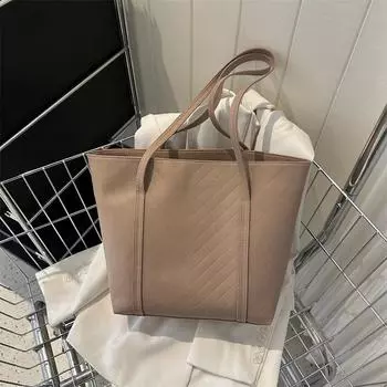 Сумка женская 2024 года, новая французская модель, высококачественная, вместительная, для поездок на работу, усовершенствованная сумка через плечо большого размера белый