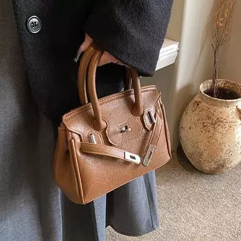 Сумка женская 2024 года, новая модная сумка через плечо высокого класса, нишевая дизайнерская сумка через плечо, ретро-портативная сумка-платина