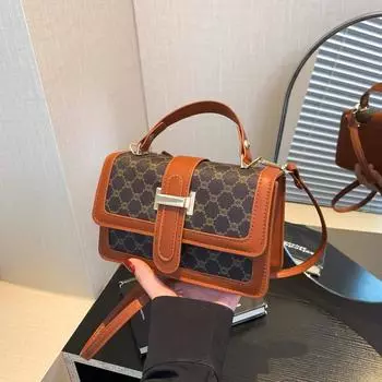 Сумка женская 2024 года, новая модная женская сумка в стиле ретро, повседневная, простая, через плечо, маленькая квадратная сумка белый