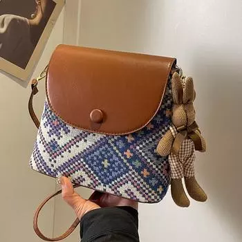 Сумка женская 2024 летняя новая сумка-мессенджер для мобильного телефона женская модная сумка-ведро через плечо женская