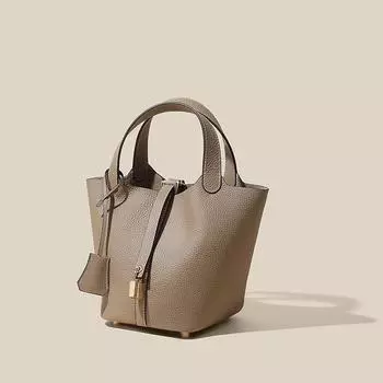 Сумка женская 2025 летняя новая ведро корзина для овощей женская сумка из натуральной кожи портативная свадебная сумка для матери и невесты высокое чувство