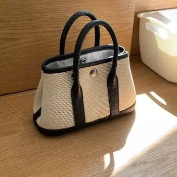 Сумка Женская 2025 Новое Поступление Натуральная Кожа Сумка-тоут Кожаная Мини Сумка-мессенджер Женская Сумка-сатчел На Плечо Маленькая Сумка Black and white with 25cm