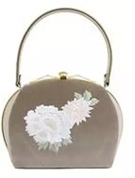 Сумка женская Ando Пион и Хризантема Вышитая Бежевая JBC-7, бежевый