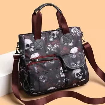 Сумка женская большая вместимость 2024 новая рабочая портативная сумка через плечо для студентов колледжа класс тканевая сумка-ведро для поездок на работу синий